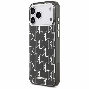 Karl Lagerfeld IML KL Monograma Magnetinis dėklas iPhone 17 Pro Max - juodas