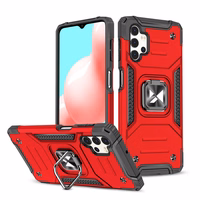 Wozinsky Ring Armor tvirtas hibridinis dėklas + magnetinis laikiklis skirtas Samsung Galaxy A73 – raudonas