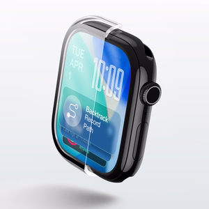 AmazingThing Radix grūdintas stiklas su dėklu Apple Watch Series 11 42mm - Skaidrus