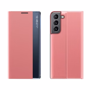 Naujas dėklas telefonui Samsung Galaxy S23+ su stovu, rožinis
