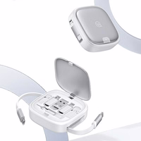 USAMS susukamas laidas 3w1 su dėžute MicroUSB/USB-C/Lightning 60W sidabrinis SJ650USB02 (US-SJ650)