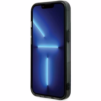 BMW sidabrinis žiedas Magnetinis iPhone 15 dėklas - skaidrus