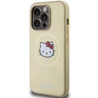 Hello Kitty odinis Kitty Head magnetinis dėklas telefonui iPhone 13 Pro Max - auksinis