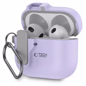 Tech-Protect Slim Hook dėklas AirPods 4 - violetinis