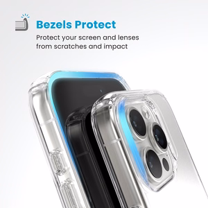 Speck GemShell dėklas, skirtas iPhone 16 Pro, „Clear“