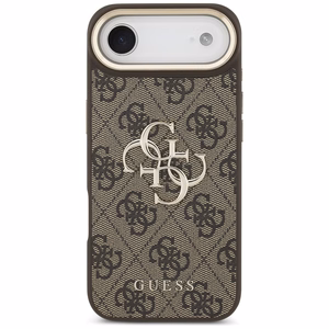 GUESS dėklas telefonui IPHONE 17 Air (PU W/ Big 4G Classic Logo) auksinis ir rudas