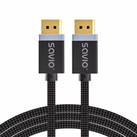 SAVIO DISPLAYPORT (M) - KABELIS DISPLAYPORT (M), V1.4, 3 m, CL-176