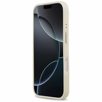 Guess Grūdėtas Strass Logotipas Magnetinis dėklas telefonui iPhone 17 - smėlinis