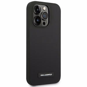 Karl Lagerfeld KLHMP14LSLMP1K iPhone 14 Pro 6,1" kietas dėklas juodas / juodas Silikoninė Plokštelė Magsafe