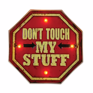 RETRO metalinė iškaba LED Don't Touch Forever Light