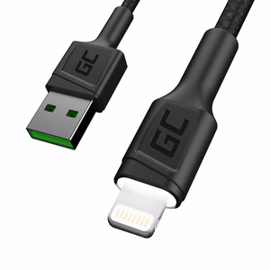 Green Cell KABGC05 – Lightning įkrovimo laidas, 1,2 m, juodas