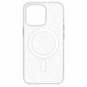 TEL PROTECT MagSilicone Skaidrus Dėklas Iphone 15 Pro Max su blizgučiais