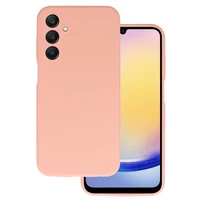 Silicone Lite dėklas telefonui Samsung Galaxy A25 5G persikinis