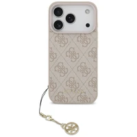 Guess 4G Charms Collection MagSafe dėklas telefonui iPhone 17 Pro - rožinis
