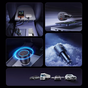 Orico PowerLink 165W USB-A + 2x USB-C automobilinis įkroviklis - juodas
