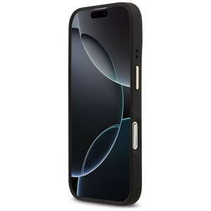 Guess Peony Hot Stamp MagSafe dėklas telefonui iPhone 17 - juodas