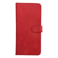 Universalus knygos tipo dėklas COMMON dydis S, skirtas IPHONE 12 / 13 / SAMSUNG S6 / A5 2016 / XCOVER 4 / S22 / HUAWEI P8 2017, raudonas