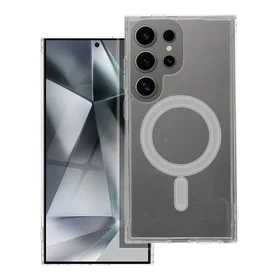 CLEAR MAG COVER dėklas suderinamas su Magnetiniu SAMSUNG A36 skaidrus
