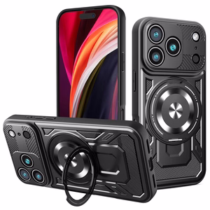 Defender Armor Mag dėklas for iPhone 17 Pro 6,3" juodas