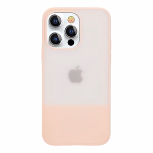 Kingxbar Plain Series dėklas telefonui iPhone 13 Pro silikoninis dėklas rožinis