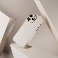 Puro Icon Mag Pro Magnetinis silikoninis dėklas telefonui iPhone 16 Pro - smėlio spalvos