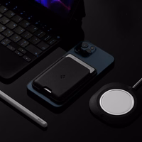 Spigen Valentinus Magnetinė piniginė su MagSafe - juoda