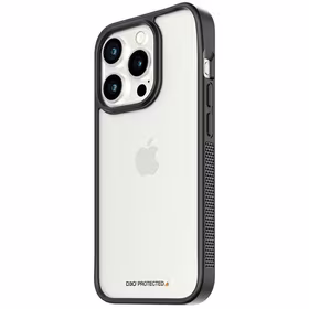 PanzerGlass ClearCase Dėklas telefonui iPhone 15 Pro – karinės klasės sertifikuotas, skaidrus ir juodas
