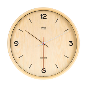 Wall clock, 30 cm, light brown
