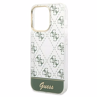 Guess 4G Pattern Script dėklas telefonui iPhone 14 Pro Max - chaki