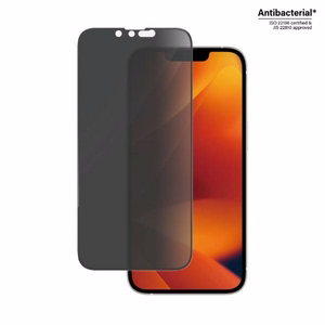 PanzerGlass Ultra-Wide Fit grūdintas stiklas antibakterinis privatumo iPhone 14/13 Pro/13