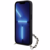 Karl Lagerfeld KLHCP14SSACKLHPG iPhone 14 6.1" sidabrinis/sidabrinis hardcase Saffiano Monogram Chain