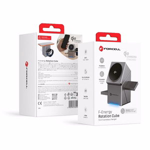 Belaidis įkroviklis Forcell 3in1 (F-06) (MagSafe) (Phone; Pods; Watch) 15W