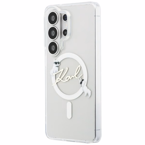 Karl Lagerfeld dėklas IML KC Script MagSafe skirtas Samsung Galaxy S26 Ultra skaidrus