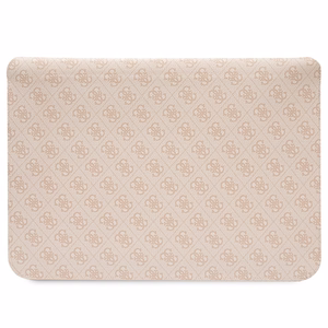 Guess 4G Printed Stripes dėklas 16" nešiojamam kompiuteriui - rožinis