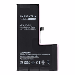 AmpSentrix Basic battery for iPhone XS (high capacity 3150 mAh)