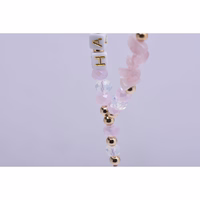 HAPPY telefono dirželis, pakabukas / virvelės ilgis 44 cm (22 cm kilpoje) / ant rankos – šviesiai rožinis