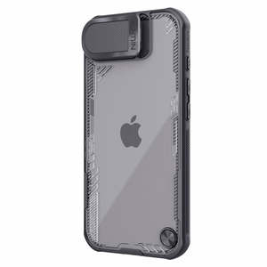 Nillkin Iceblade Prop dėklas telefonui su objektyvo dangteliu ir stovu iPhone 16e - juodas