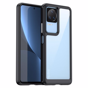 Чехол Outer Space для Xiaomi Poco F4 5G с гибкой рамкой чёрный