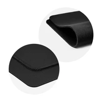 Mousepad 350 x 250 x 3 mm black with black stitching