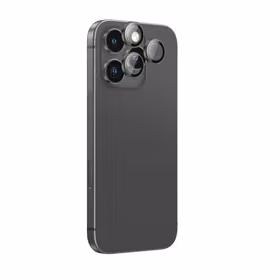 AmazingThing AR aliuminio 3 objektyvų stiklas su objektyvo rėmeliu iPhone 16 Pro / 16 Pro Max - juodas