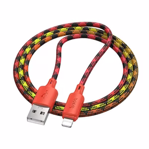 Кабель USB A - Lightning Hoco 2,4A 1 м X116 градиент красный