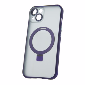 Mag Ring dėklas telefonui iPhone 14 6,1" violetinis