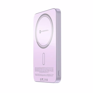 Išorinė baterija suderinama su MagSafe Forcell F-Energy SuperSlim F5K8 QC4.0 PD3.0 15W 5000 mAh violetinė
