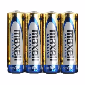 Maxell šarminės baterijos ALKALINE LR06, LR6, AA, 4 vnt., 1,5 V, plėvelėje