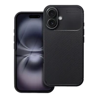 Dėklas telefonui CARBON PREMIUM IPHONE 16 juodas
