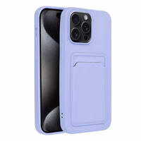 Kortelių dėklas telefonui IPHONE 15 Pro Max violetinis