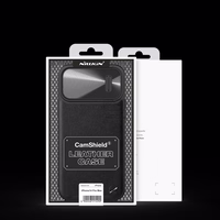 Nillkin CamShield odinis S dėklas iPhone 14 Pro Max su kameros dangteliu juodas