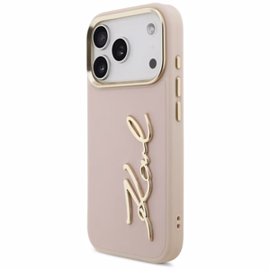 Karl Lagerfeld Karl Script Logo чехол iPhone 17 Pro - розовый