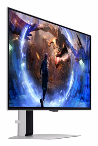 Samsung G60SD kompiuterio monitorius 68,6 cm (27") 2560 x 1440 pikseliai Quad HD OLED Sidabras