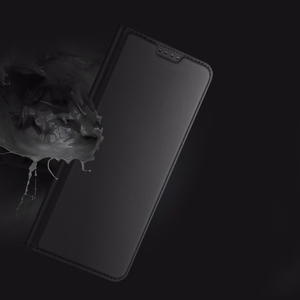 Dux Ducis Skin Pro dėklas telefonui Oppo Reno 8 Pro su atverčiamu dangteliu, kortelių pinigine ir stovu, mėlynas